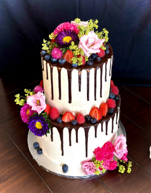 Hochzeitstorte „Blumenwiese“