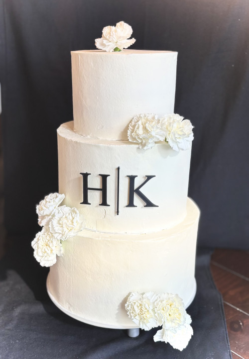 Hochzeitstorte Black & White