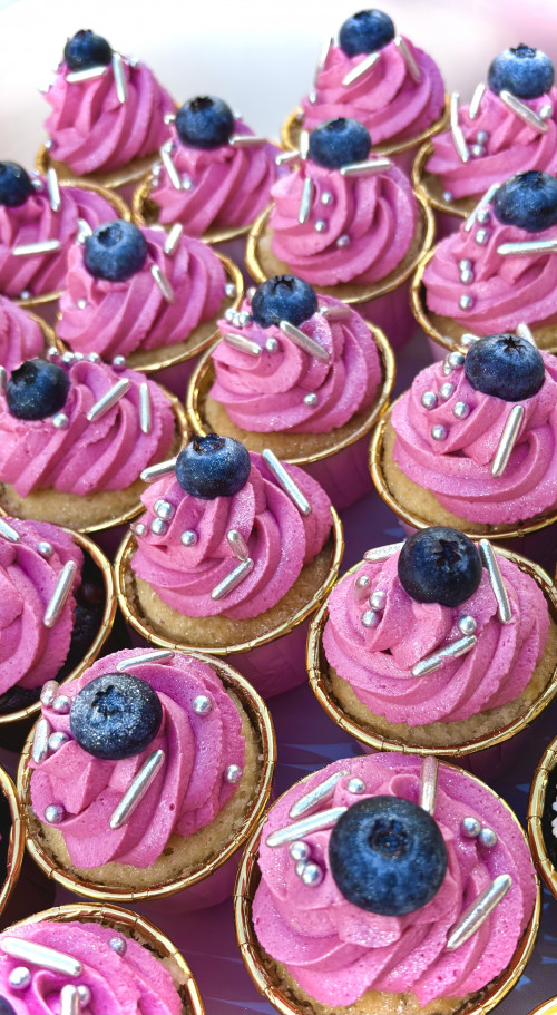 Waldbeer-Choco-Cupcakes