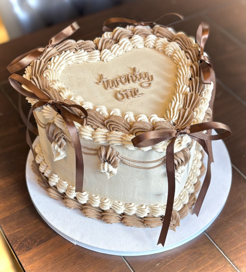 Vintage Heart Cake