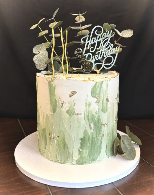 Greenery Geburtstagstorte