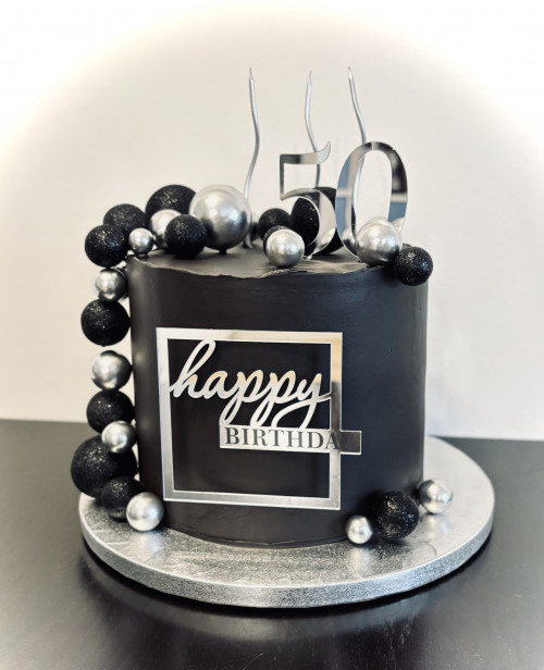Black & Silver Cake